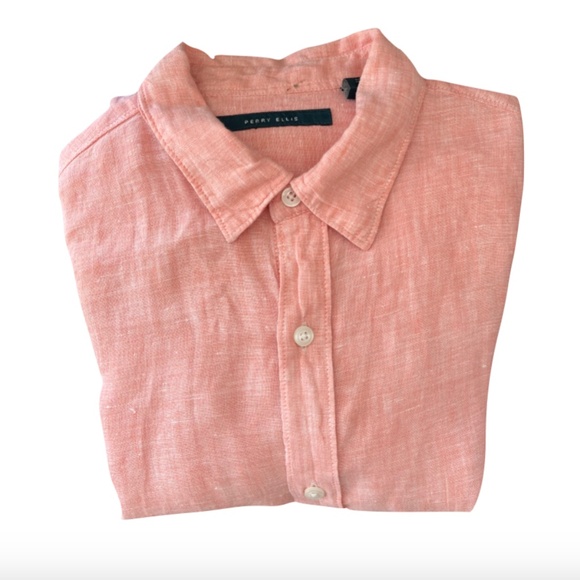 Perry Ellis Linen Shirt • M - Picture 1 of 7